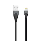 Energizer USB-A - Lightning Bicolor Kábel - 1.2m 2.4A - Fekete-Szürke