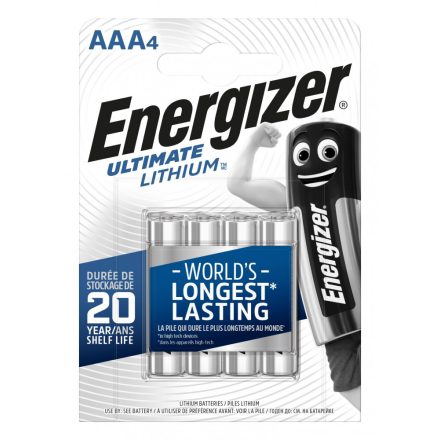 Energizer Ultimate Lithium AAA Mikro Elem x 4 db