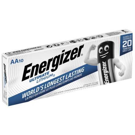 Energizer Ultimate Lithium AA FR6 Ceruza Elem x 10 db