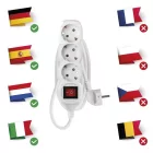 Emos Hosszabbító Elosztó 3 Aljzat 1.5m 1.5mm2 16A Kapcsolóval