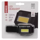 Emos Fejlámpa 1W COB LED - 110 lm - 3AAA