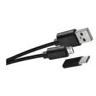 Emos Autós Töltő Szett USB 2.1A + microUSB + USB-C