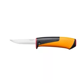   Fiskars Kés kifinomult famunkákhoz - tokba épített élezővel