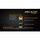 Fenix ARB-L18-3400 - 18650 3.6V 3400mAh Li-Ion akkumulátor