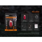 Fenix BC05R V2.0 Újratölthető Hátsó Kerékpárlámpa - 15 lm - USB-C