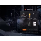 Fenix HM61R V2.0 Amber Újratölthető Fejlámpa - 1600 lm + 1x18650 USB-C