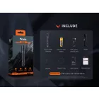Fenix PD35R Újratölthető Elemlámpa - 1700 lm - USB-C + 1x 18650