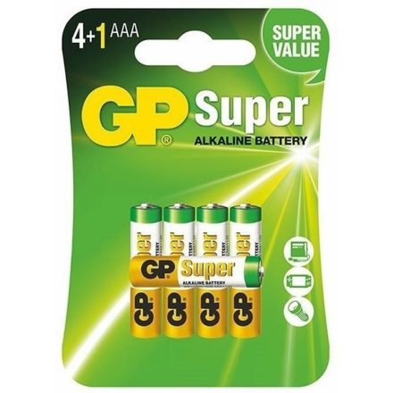 GP Super Alkáli AAA Mikro LR03 elem x 5 db