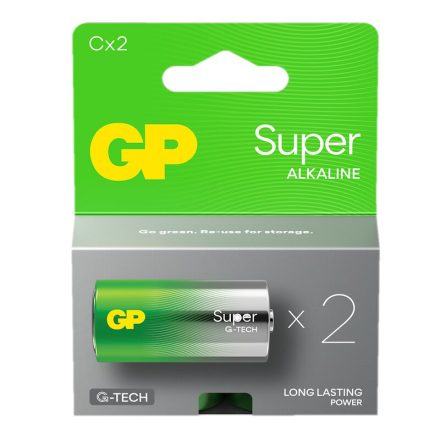 GP Super Alkáli C Baby LR14 Elem x 2 db