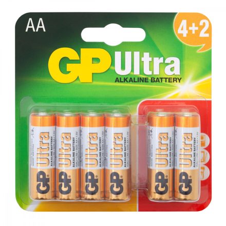 GP Ultra Alkáli AA Ceruza LR6 elem x 6 db