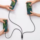 Joyroom 3in1 USB - USB-C + micro + Lightning Kábel - 1.2m 3.5A - Fekete