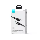 Joyroom USB-C - USB-C LED Kábel - 1.2m 100W - Fekete