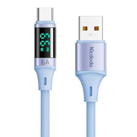Mcdodo Digital HD Silicone USB - USB-C Kábel - 1,2m 6A - Kék