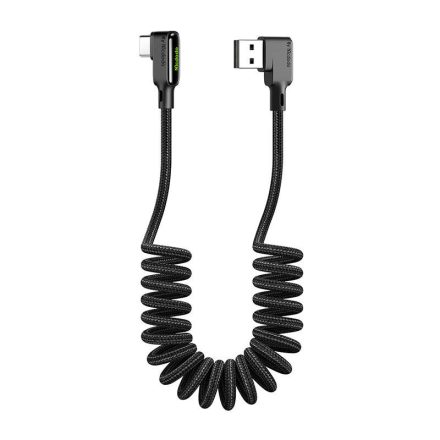Mcdodo Degree L USB - USB-C Spirál Kábel - 1,8m 3A - Fekete