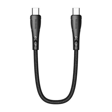 McDodo CA-7640 USB-C - USB-C Kábel - 0,2m 3A PD 60W - Fekete