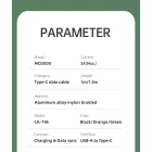 Mcdodo Magnificence USB-A - USB-C Kábel - 1m 3A - Fekete
