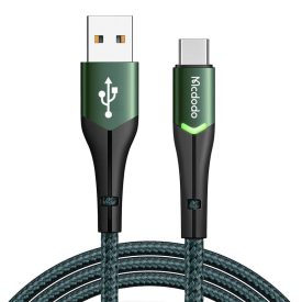 Mcdodo Magnificence USB-A - USB-C Kábel - 1m 3A - Zöld Mcdodo Magnificence USB-A - USB-C Kábel - 1m 3A - Zöld