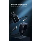 Mcdodo Hálózati Töltő - USB-A + USB-C -33W - C+C Kábellel  - Fekete