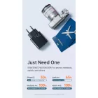Mcdodo Hálózati Töltő - USB-A + USB-C -33W - C+C Kábellel  - Fekete