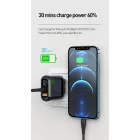 Mcdodo Hálózati Töltő - USB-A + USB-C -20W  - Fekete