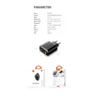 Mcdodo Hálózati Töltő - USB-A + USB-C -20W  - Fekete