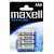 Maxell Alkáli Mikro AAA LR03 elem x 4 db