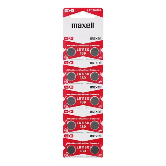 Maxell LR54 AG10 LR1130 Gombelem - 10 db