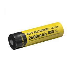 Nitecore 18650 3,7V 2600mAh védett Li-Ion akkumulátor Nitecore 18650 3,7V 2600mAh védett Li-Ion akkumulátor