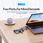 Orico USB HUB - 4x USB 3.0 - Fekete