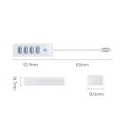 Orico USB-C HUB - 4x USB 3.0 5Gbps 15cm - Fehér
