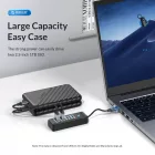 Orico USB-C HUB - 4x USB 3.0 5Gbps 15cm - Fehér