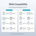 Orico USB-C HUB - 4x USB 3.0 5Gbps 15cm - Fehér