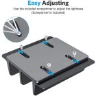 Omoton LD02 Kettős Asztali Laptop Állvány - Ezüst