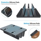 Omoton LD02 Kettős Asztali Laptop Állvány - Ezüst