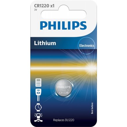 Philips CR1220 Lítium Gombelem