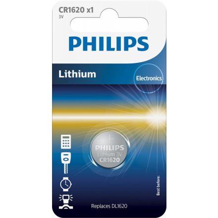 Philips CR1620 Lithium Gombelem