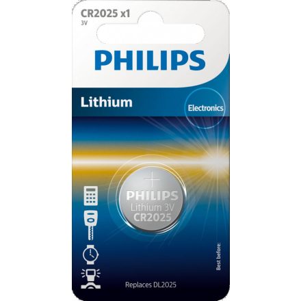 Philips CR2025 Lithium Gombelem