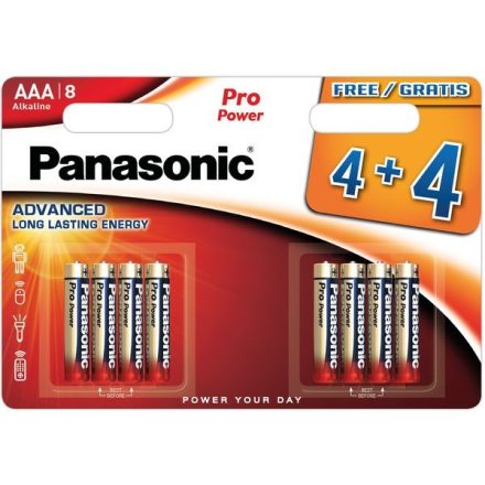 Panasonic Pro Power AAA LR03 Mikro Elem x 8 db