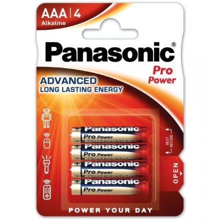 Panasonic Pro Power AAA LR03 Mikro Elem x 4 db