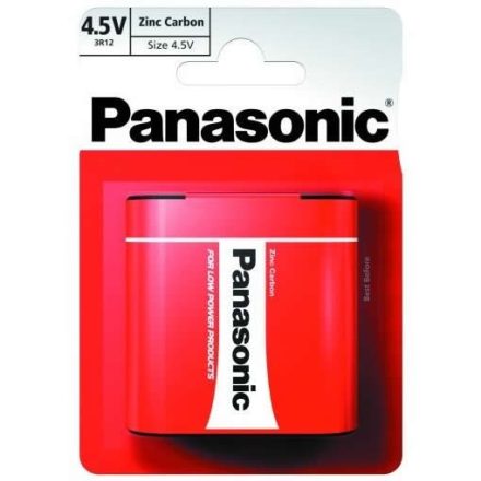 Panasonic Zinc Féltartós 4,5V Lapos Elem