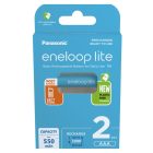 Panasonic Eneloop Lite AAA 550 mAh akkumulátor BK-4LCCE/2BE x 2 db