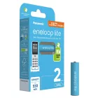 Panasonic Eneloop Lite DECT AAA 550 mAh akkumulátor BK-4LCCE/2DE x 2 db