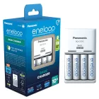 Panasonic Eneloop BQ-CC51 Töltő + 4 db AA 2000 mAh BK-3MCDE Akkumulátor