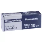 Panasonic Powerline 9V Industrial Alkáli Elem x 10 db