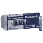 Panasonic Powerline AAA LR03 Mikro Industrial Alkáli Elem x 10 db