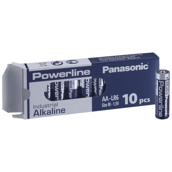 Panasonic Powerline AA LR6 Ceruza Industrial Alkáli Elem x 10 db