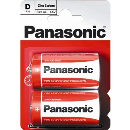 Panasonic Zinc Féltartós D Góliát Elem x 2 db
