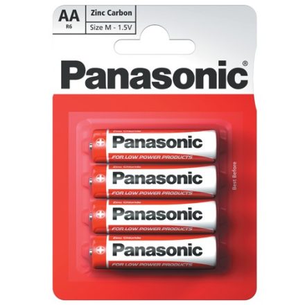 Panasonic Zinc Féltartós AA Ceruza Elem x 4 db