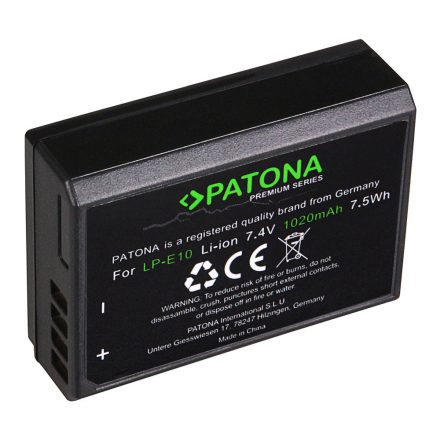 Canon LP-E10 akkumulátor - Patona Premium