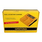 Canon Akkumulátor Töltő - BP-A30, BP-A60, BP-A65 + USB - 2 töltőhely + LCD